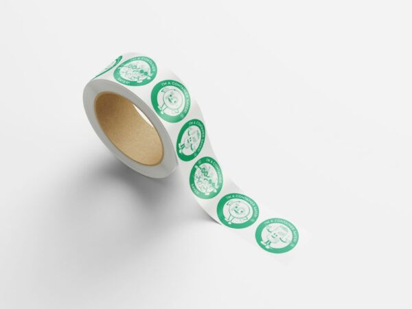 Container Saver Stickers, Roll of 250