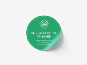 Sticker, Check for the 10¢ Mark (Round)