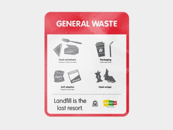 Bin Sticker, General Waste